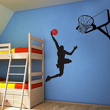 Pared Adhesivo Baloncesto T?tigkeit pared decorativo de Dunking ...