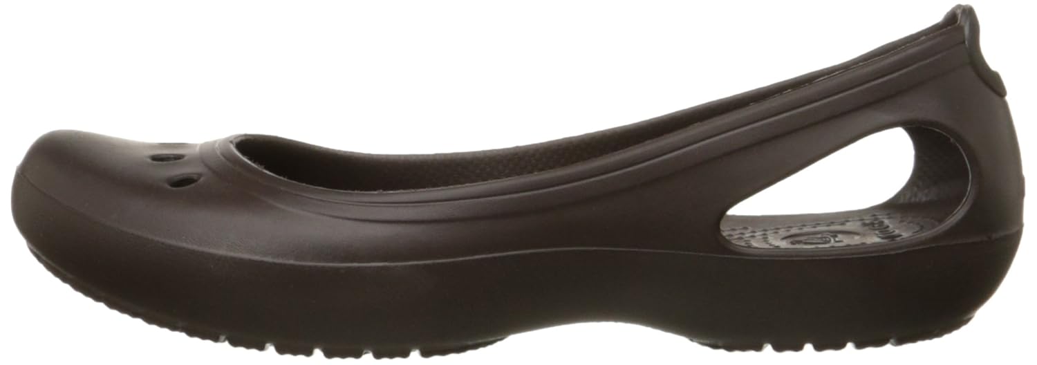crocs women's kadee platinum rubber ballet flats