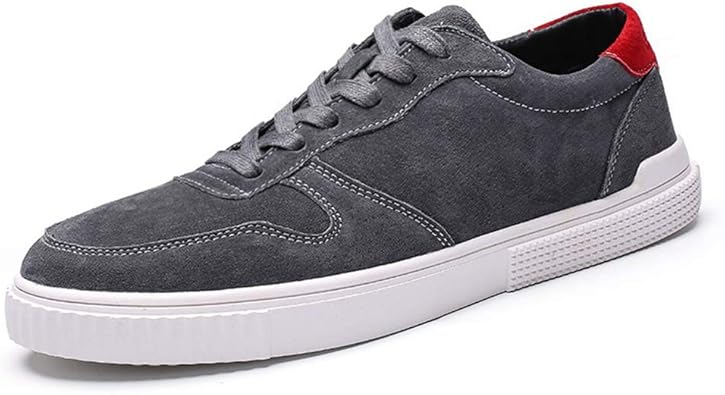 Amazon Yjso メンズ スニーカー ランニングシューズ スポーツシューズ カジュアルシューズ メンズシューズ レースアップ シューズ レースアップ 通勤 通学 スエード アウトドア オールシーズン オシャレ グレー カーキ スニーカー