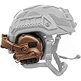 EARMOR M32X Tactical Headset for Helmet with ARC Rail Helmet Mount Adapters - Noise Canceling Headphones for Shooting & Hunting Earmuffs