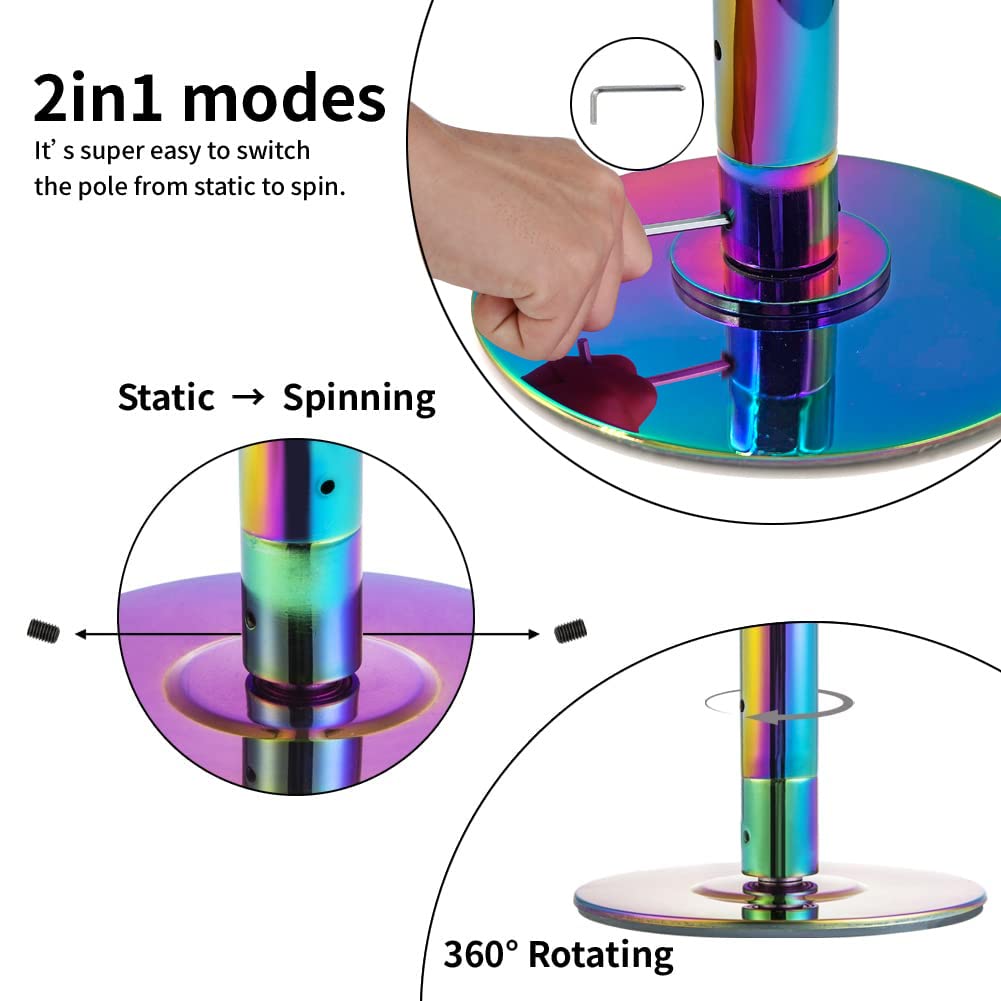 PRIORMAN Feste Flanschplatte Für Pole Dance – Quadratische Deckenhalterung, Stabiler Als Runde Platten, Für 45 Mm Stangen, Aus Alu & Chromstahl – Sicherheit Und Stabilität Für Zuhause PRIORMAN Feste Flanschplatte Für Pole Dance – Quadratische Deckenhalterung, Stabiler Als Runde Platten, Für 45 Mm Stangen, Aus Alu & Chromstahl – Sicherheit Und Stabilität Für Zuhause