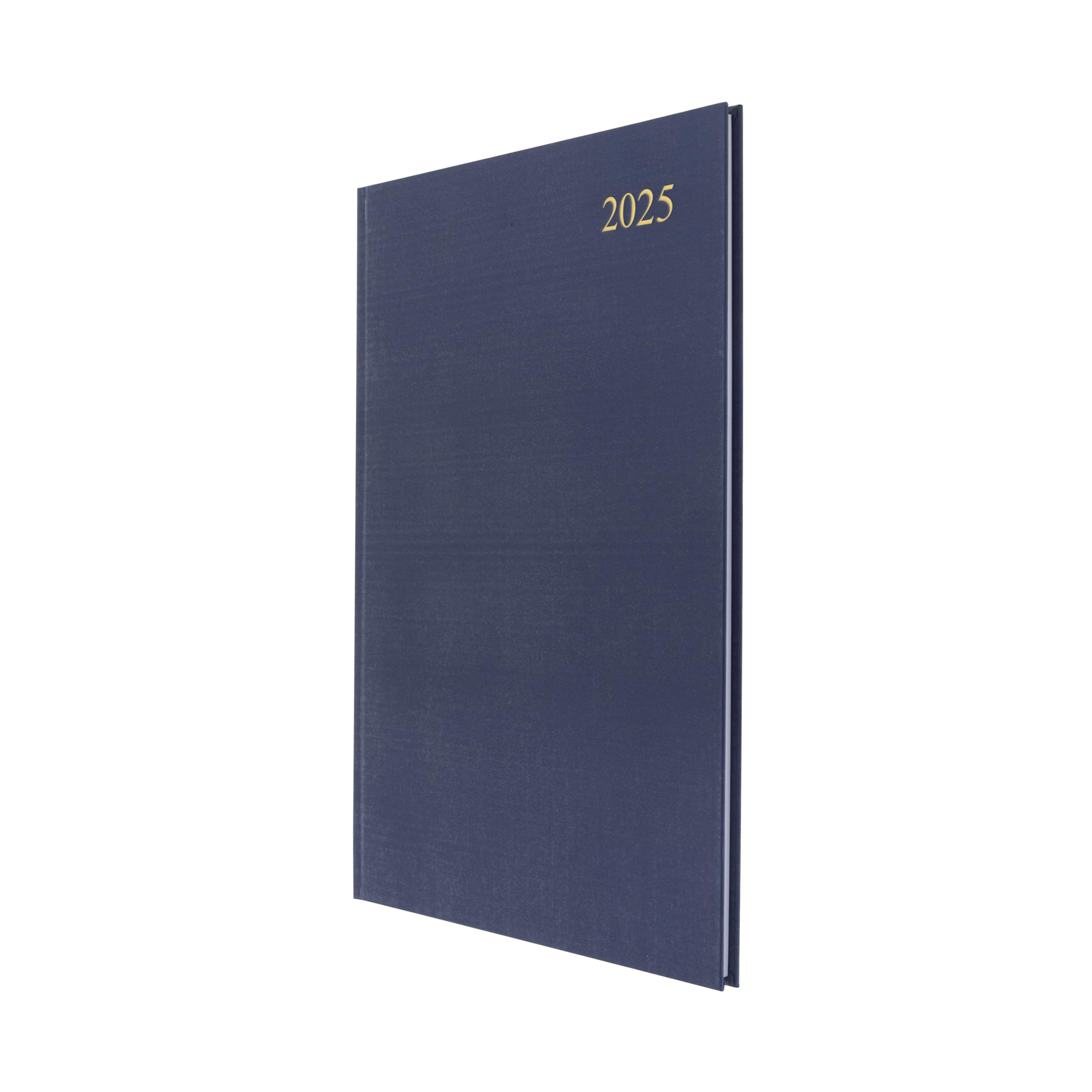 Collins Essential 2025 Eco Friendly Diary - A4 Week to View Business Planner with Leathergrain Hardback Cover and Recycled Paper - Navy - E-ESSA43.59-25