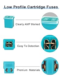 Riseuvo 40pcs Car Cartridge Fuses - Automotive