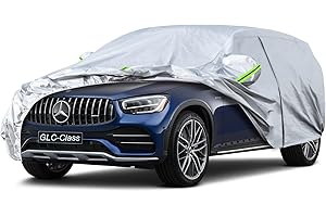 Koukou SUV Car Cover Custom Fit Mercedes Benz GLC 300 350 from 2015 to 2024, Waterproof All Weather for Automobiles, Sun Rain Dust Snow Protection.