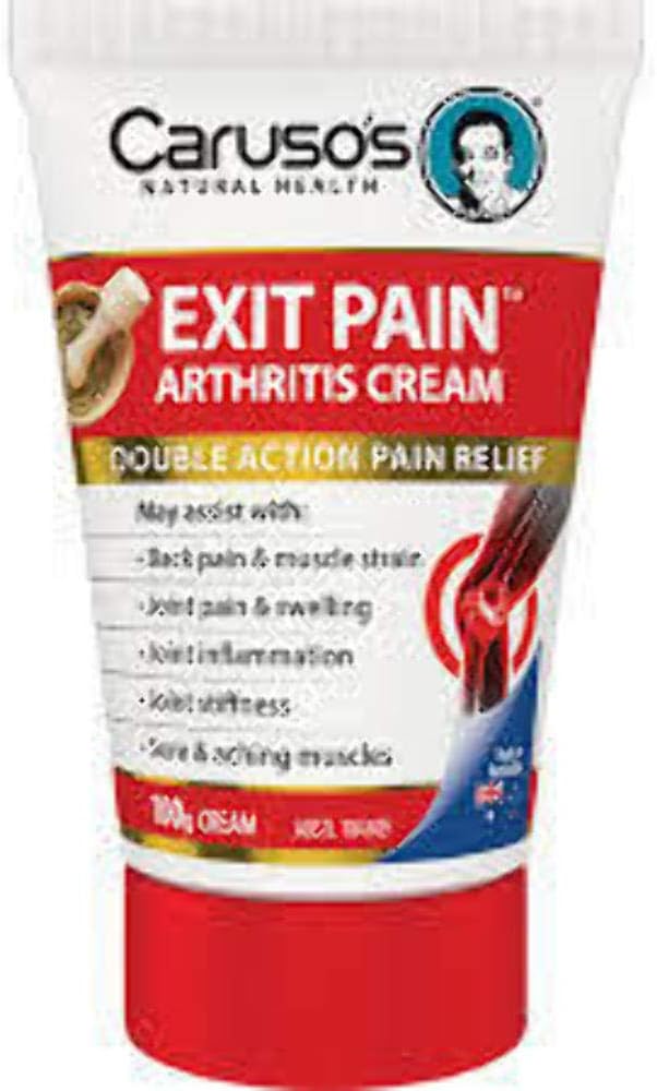 Carusos Exit Pain Arthritis Cream 100g Health