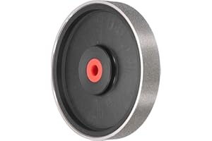 HARFINGTON Diamond Lapidary Wheel 6 Inch x 1 Inch with 1" Arbor Hole 240 Grit Jewelry Grinding Wheels with Reducers, for Stone, Marble, Gem, Glass, Ceramics, Crystal, Cemented Carbide, Steel