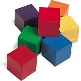 Learning Resources Wooden Color Cubes | Math Counting Cubes, Wooden Color Blocks for Kids, Counting Manipulatives, Colored Learning Cube, Fine Motor Skills, Ages 3+