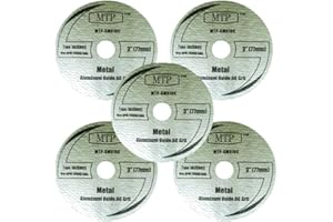 MTP Brand Pack of 5 Metal 3" Cutting Wheel Compatible to use for SM510c Saw Max Rigid R87547B Milwaukee 2522-20 Cut Off Tool - 7/16" Arbor