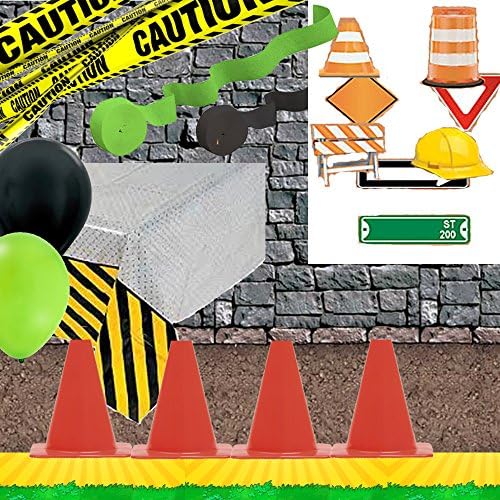 Construction &amp; Zombie Party Decoration Set