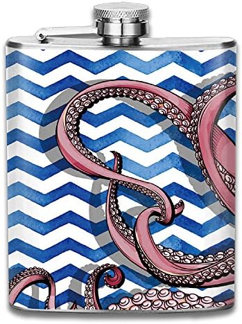 Navy Octopus 7 Oz Liquor Hip Stainless Flask