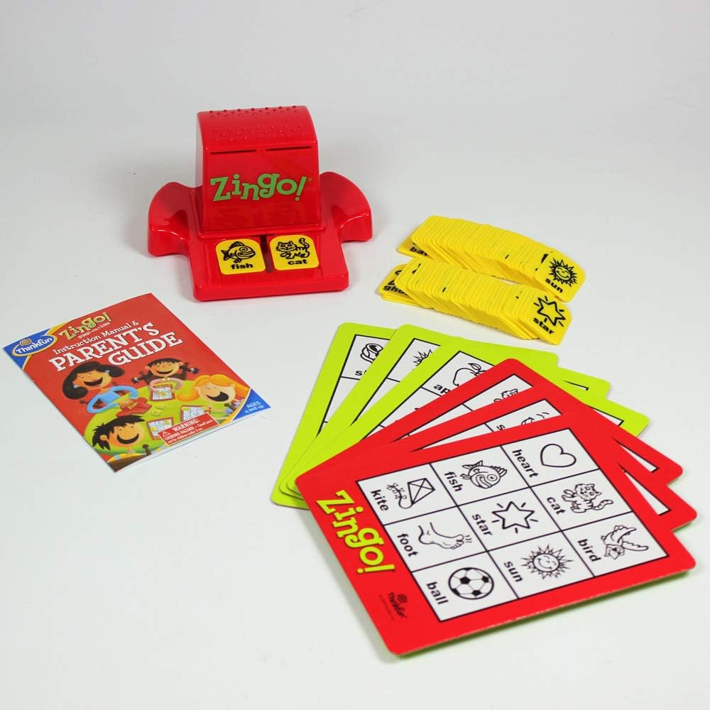 ThinkFun Zingo Bingo Award Winning Preschool Game for Pre-Readers and Early Readers Age 4 and Up - One of the Most Popular Board Games for Boys and Girls and their Parents,  Exclusive Version: Toys & Games