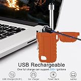 SUPRUS Windproof Waterproof USB C Candle Lighter Outdoor Orange view 5