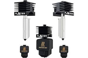 HzdaDeve 3 Pack 0.4MM Hotend for P2S/H2S/H2D/A1/A1 Mini Combo Print Head Hot End Kit Extruder High-Temperature Removable Hardened Steel Nozzle Silicone Cover Heater Sink for Bambu Lab 3D Printer