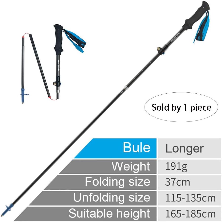 bastone da trekking in fibra di carbonio