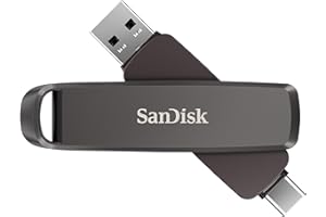 SANDISK 256GB Extreme PRO Dual Drive - Up to 1,000MB/s, USB Type-C, and USB Type-A, High-Performance Flash Drive - SDDDE1-256