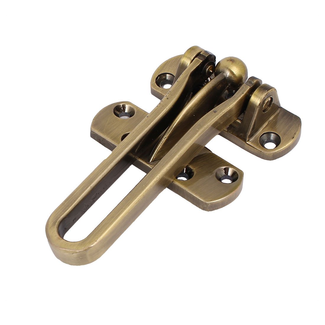 Sourcingmap Home Metal Security Door Guard Buckle Clasp Padlock Latch Lock Bronze Tone