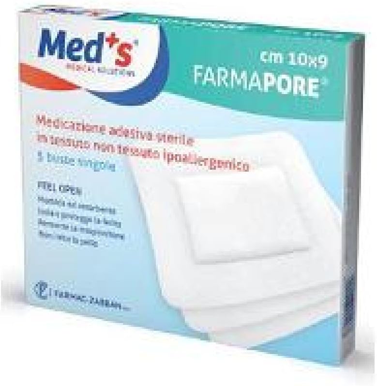 Farmac-Zabban 8486 Meds Pore Dressing, 3 Pieces, 10 x 23 cm