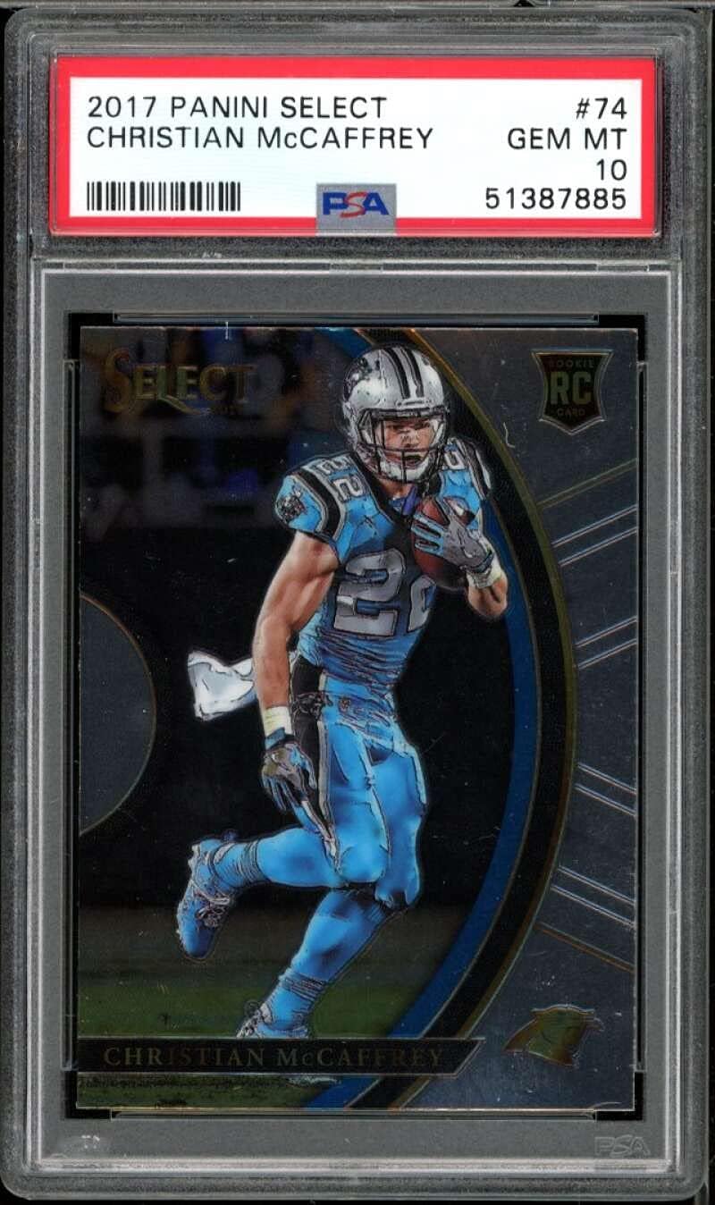 Amazon Christian McCaffrey Rookie Card 2017 Panini Select 74 PSA 