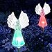 SolarDuke Solar Fairy Angel Lights Color Changing Garden Decor Outdoor Lawn Yard Figurine Stakes