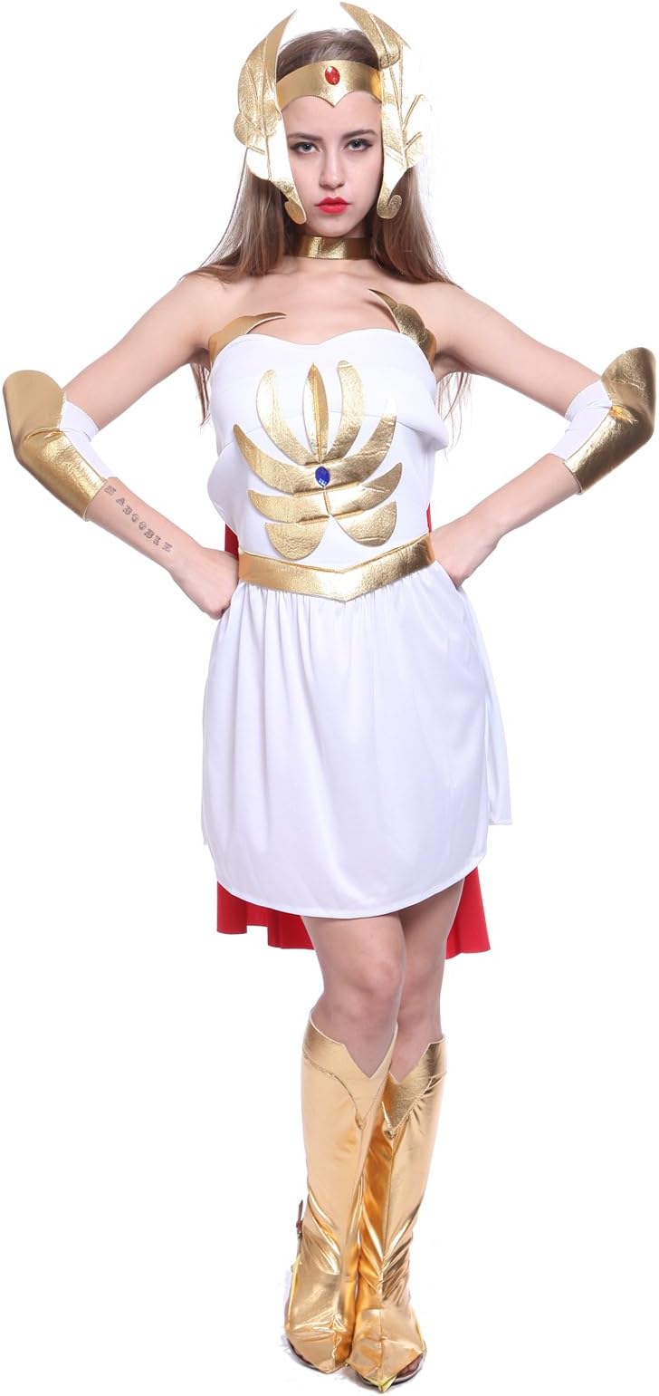 Ladies She-Ra Superhero Princess Shera Fancy Dress He Man Costume