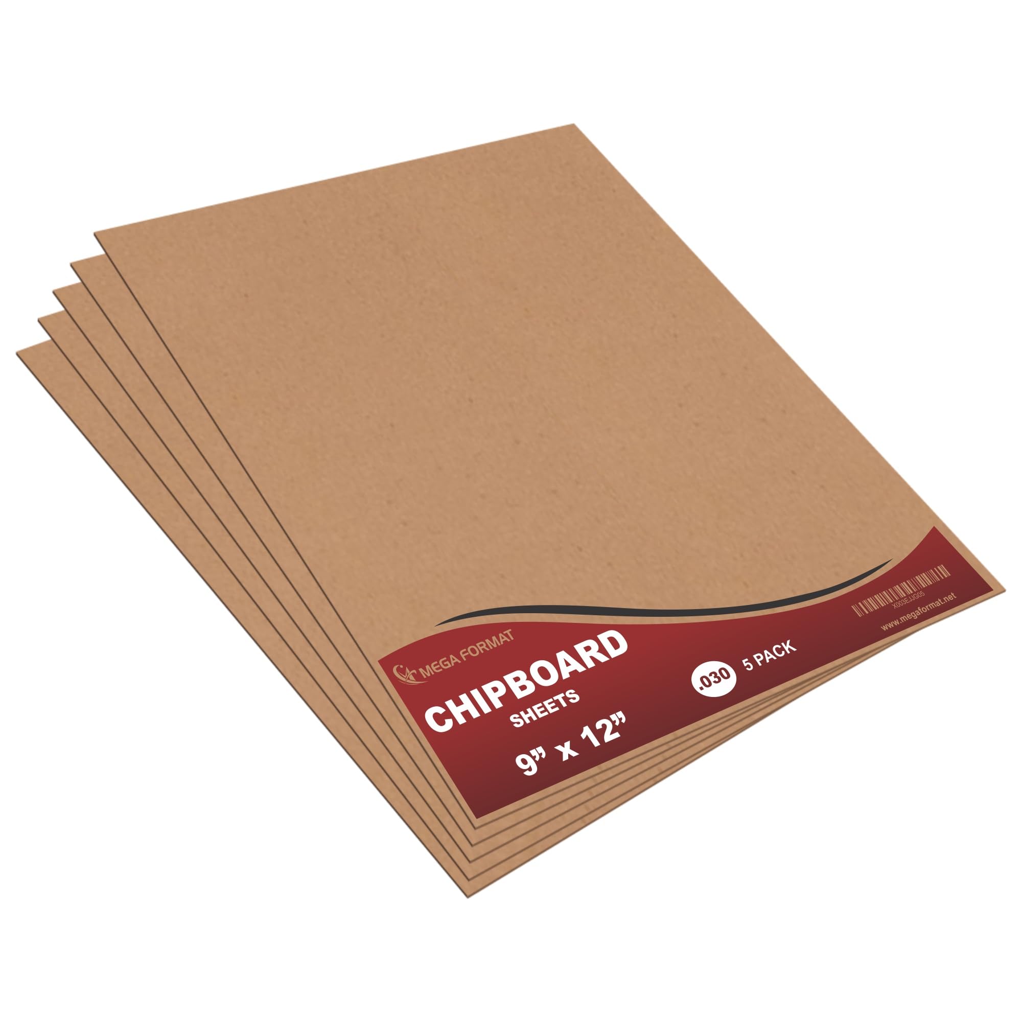 Mega Format Cardboard Sheets, Chipboard, Paperboard .030 Thick - Cardboard Paper, Inserts for Mailers, Crafts, Large Sheets (9