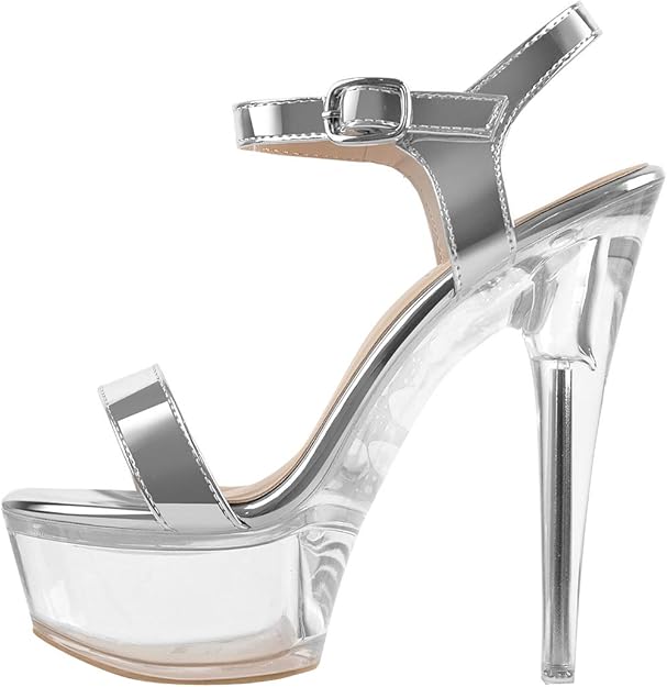MissHeel Clear Dancer Heels Sexy Platform High Heels for
