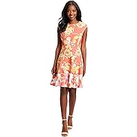 Amazon.com: S.L. Fashions Women's Sequin Fit and Flare Dress, Navy Petite  3/4 Sleeve, 4P : Clothing, Shoes & Jewelry
