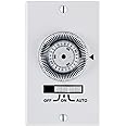 Intermatic IW700K Heavy-Duty Mechanical in-Wall Timer - 20 A Rating, 72 Trippers for 36 ON/Off Events - 3-Way Switch, Easy Installation, 3-Position Override