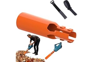 GENERIC Leaf Blower Air Booster, Air Flow Booster for Blower, Turbo Nozzle Extension Boosts Speed & Power for Yard, Lawn, and Driveway Cleanup (Orange)