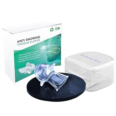 2019 Upgrade】Soft Silicone Mouth Type Anti Snoring Tongue Device Clear Silicone Tongue Tube, Anti-Snoring Sleep Aid Device - Non Discomfort-Ergonomic Structure-Your best choice