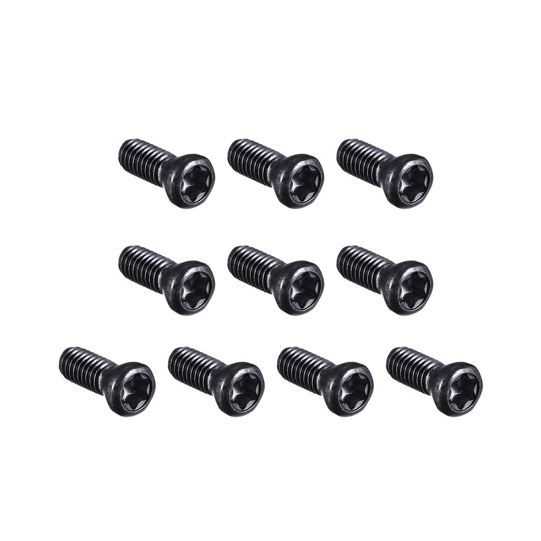 sourcing map M3.5x10mm Torx Screws for Replaces Carbide Insert CNC Lathe Tool 12.9 Grade Carbon Steel 10pcs
