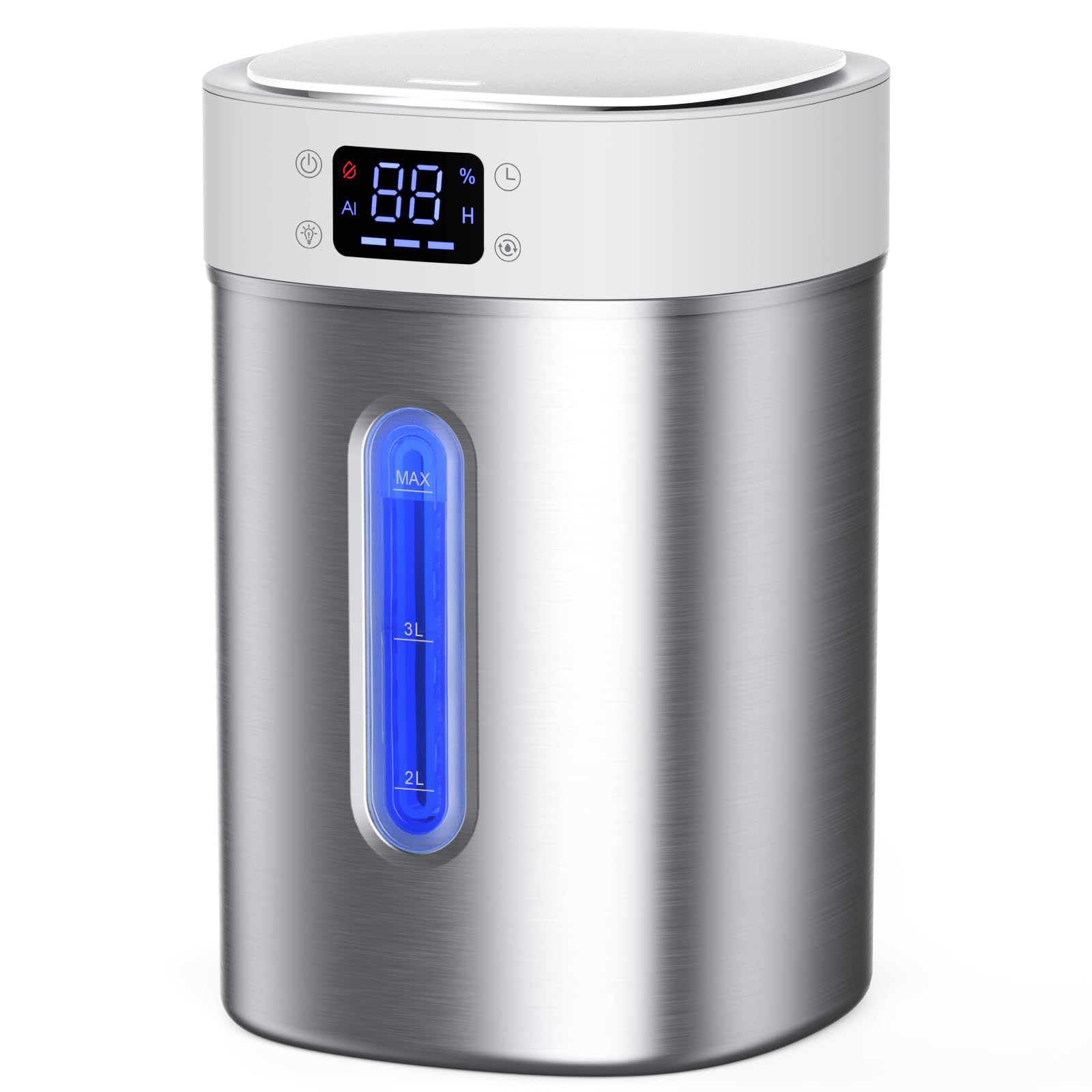 Photo 1 of Humidifiers for Bedroom Large Room Baby, 4L Ultrasonic Cool Mist Humidifier, 304 Stainless Steel humidifiers, Auto Humidity Control, Humidity Display, Night Light, Quiet,Timer,Aromatherapy