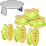 Generep Trimmer Spool AC80RL3 Replacement for Ryobi One Plus + 18V 24V 40V, 11ft/0.080" Cordless Twist Single Line and Cap Co