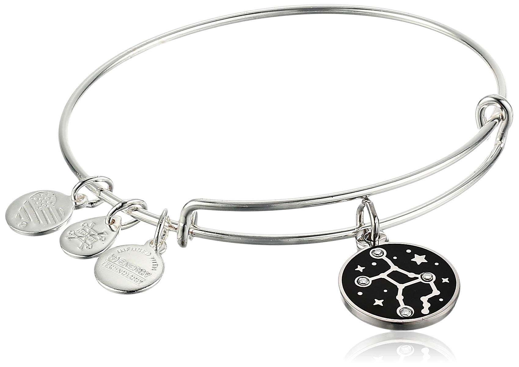 Alex and Ani Color Infusion Virgo Brazalete Plata Brillante Talla Única