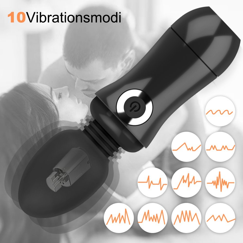 AV Vibratoren Massagestab für Sie Klitoris und G-punkt Massagegerät, Paarvibrator Klitorisstimulation, Realistischer Mini AV-Vibrator Stick für Paar, Frauen, Silikon Bullet Vibro