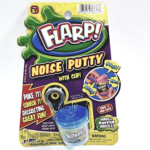 FLARP Fart Noise Mini Cotton Candy Blue Putty Keychain Gag .88 oz Goop