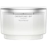 Chesapeake Bay, 14.5oz Ocean Retreat Scented Candle, Mood Evoking Fragrance, Sea Glass-Inspired Jar, Premium Soy Blend Wax with Essential Oils, Coastal Fragrance for Home Décor or Gifting