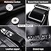 Contacts Genuine Leather Men Messenger Crossbody Shoulder Bag Travel Handbag Black