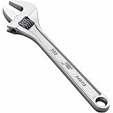 Jetech 12-Inch Adjustable Wrench - Professional Heavy Duty Chrome Vanadium Steel Shifter Spanner with Inch/Metric Scale Wide Caliber Opening