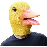 PARTYGEARS Duck Mask Halloween Animal Duck Head Latex Animal Mask Novelty Duck Costume Mask