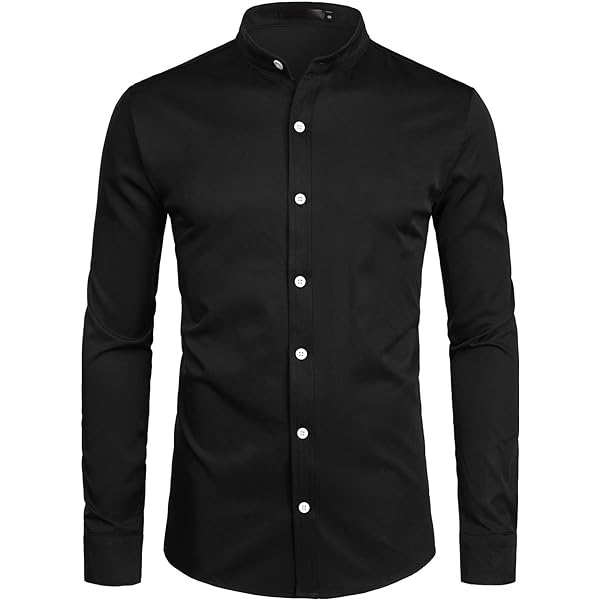 Amazon.com: ZEROYAA Mens Hipster Gold Embroidery Mandarin Collar