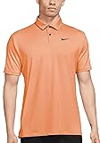 Nike Men's Dri-FIT Tour Golf Polo Orange | Black