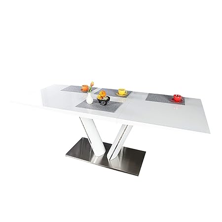 Invicta Interior 21944 Esstisch Valencia 160-220cm, ausziehbar, weiss