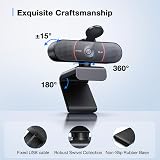 EMEET C960 4K Webcam with Sony Sensor PDAF Auto Focus Dual AI Mics Privacy Cover view 8