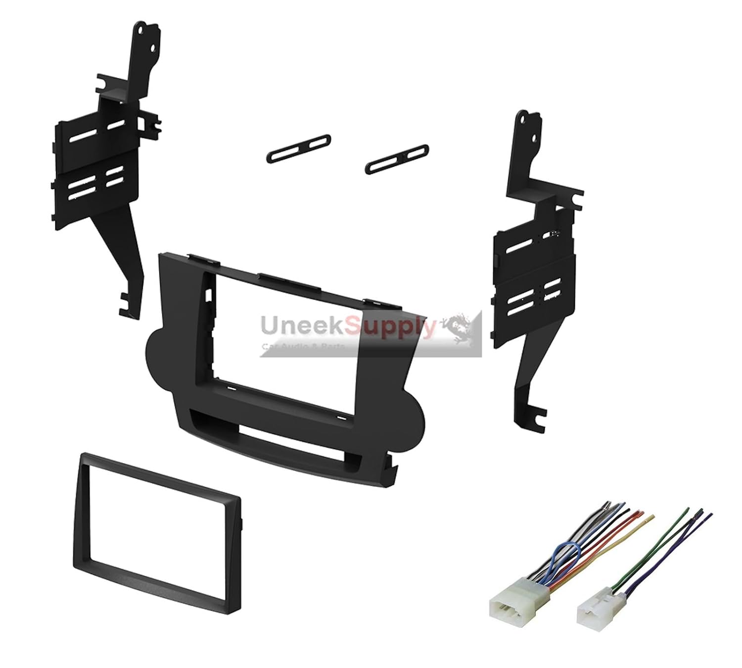 2008 2009 2010 2011 2012 Toyota Highlander Dash Kit Double Din Stereo Install With Wire Harness