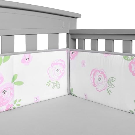 tillyou baby safe crib bumper pads