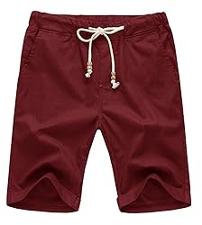 NITAGUT Men's Linen Casual Classic Fit Short