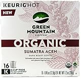 Green Mountain Coffee Organic Sumatra Aceh Keurig K-Cups, 16 Count