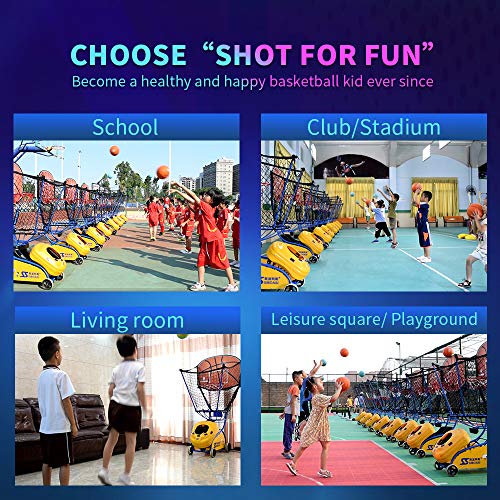 SIBOASI Basketball Shooting Machine for Kids Youth, Basketball Return