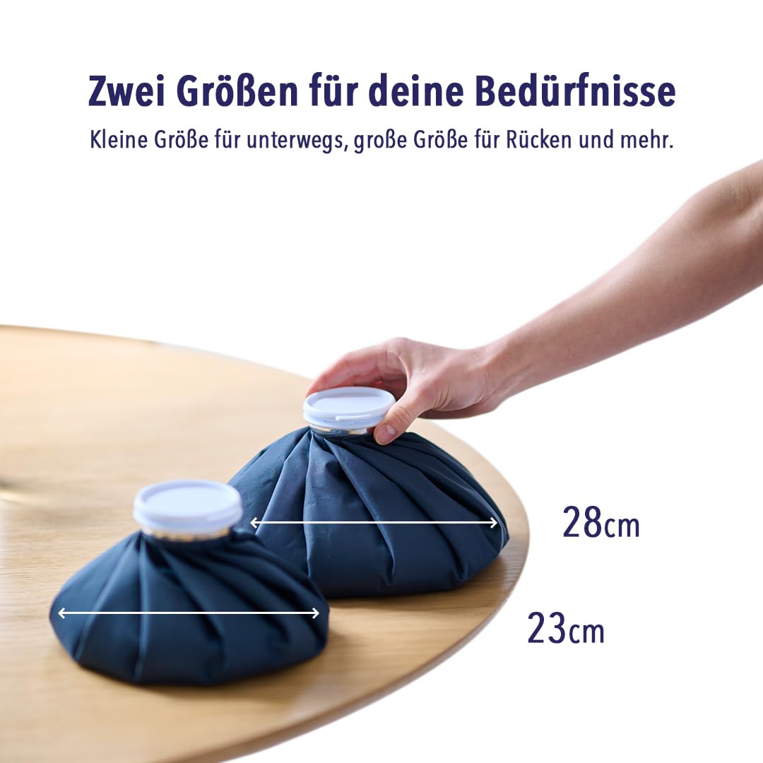 IEA Medical Wärmebeutel/Eisbeutel 23 cm, Wiederverwendbar, flexible Wärmflasche, für Wärme- und Kältebehandlung, Kühlpads, Kühlbeutel, Kühlkissen, Wärmflasche, Blau 6